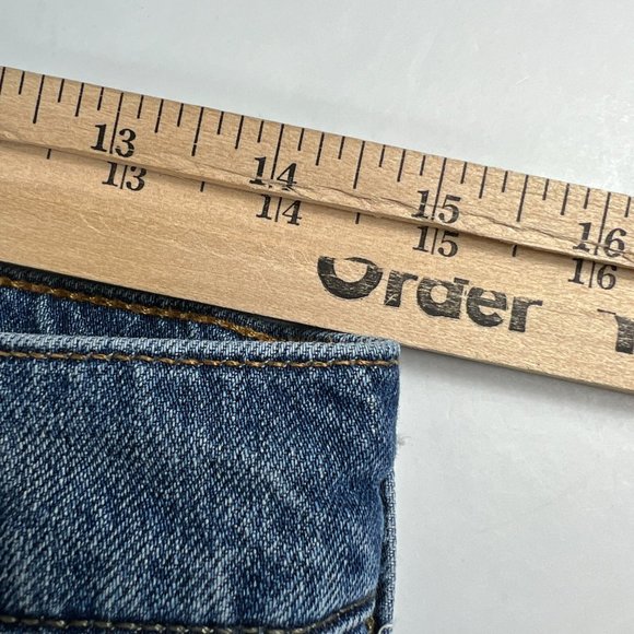 Abercrombie Fitch Jean Men 29x28* Langdon Skinny Blue Distressed Denim Tag 28x30 - Picture 16 of 16